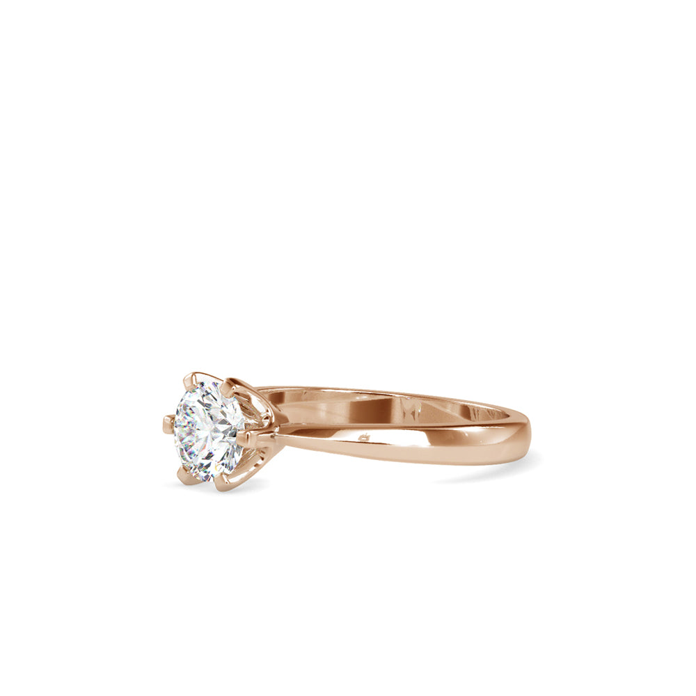 Baronial Diamond Stone Ring-Rose Gold