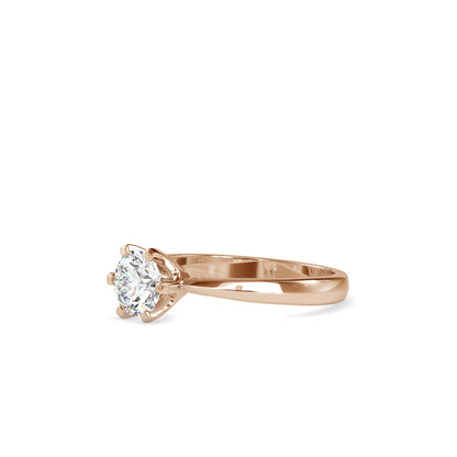 Baronial Diamond Stone Ring-Rose Gold