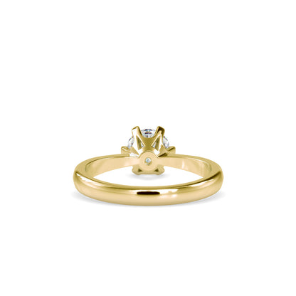 Baronial Diamond Stone Ring-Golden
