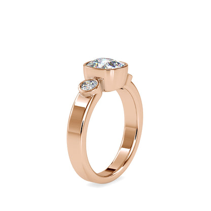 Brig Beast Diamond Engagement Ring-Rose Gold
