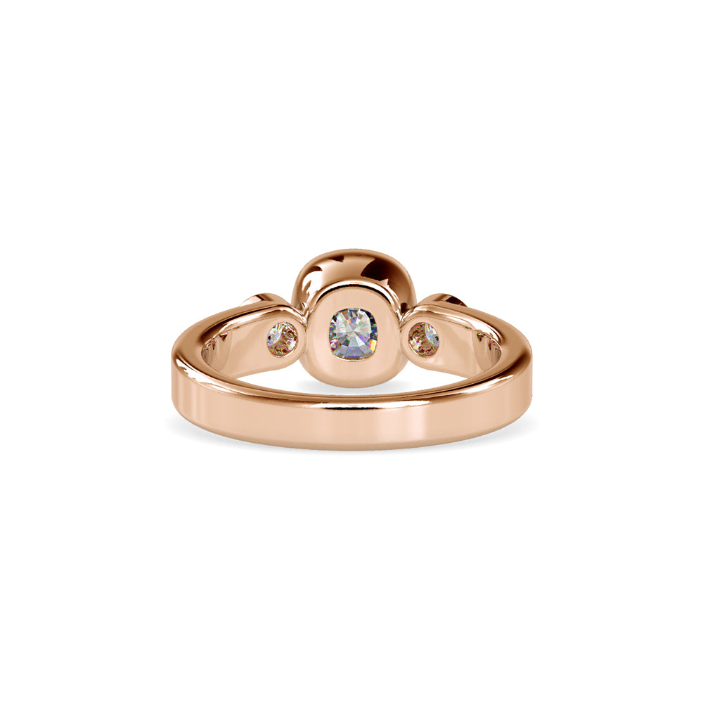 Brig Beast Diamond Engagement Ring-Rose Gold