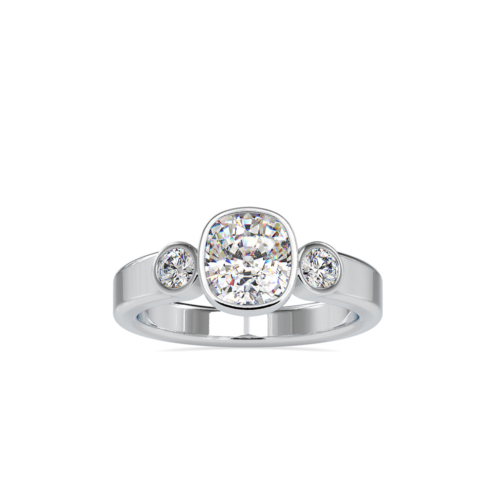 Brig Beast Diamond Engagement Ring-Silver