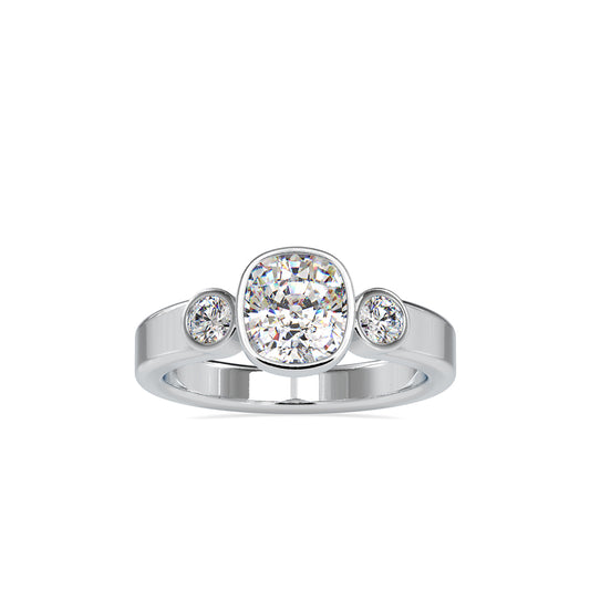 Brig Beast Diamond Engagement Ring-Silver