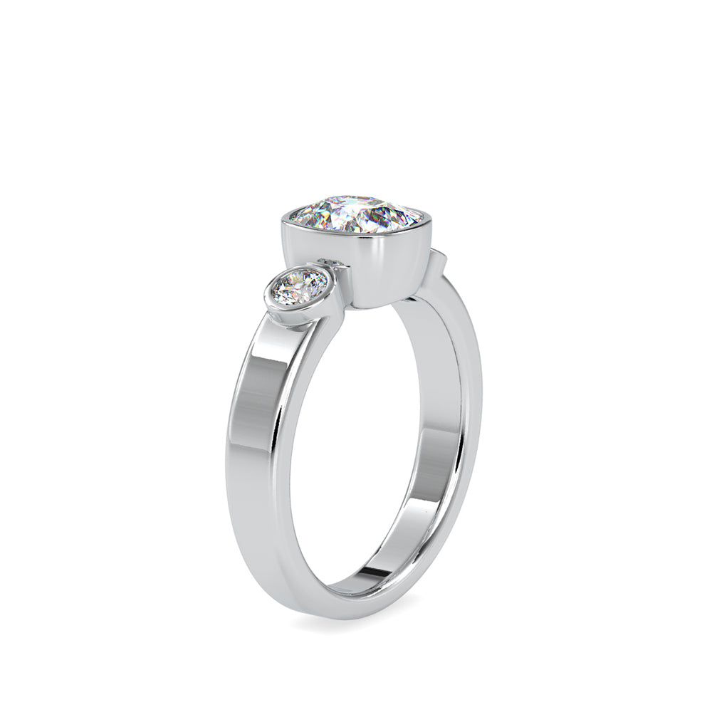 Brig Beast Diamond Engagement Ring-Silver