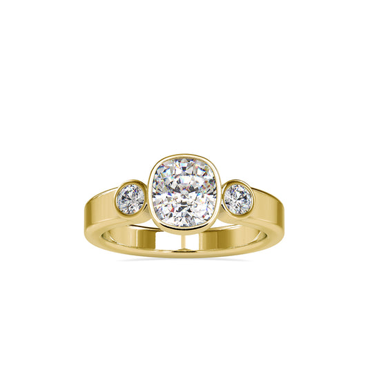 Brig Beast Diamond Engagement Ring-Golden