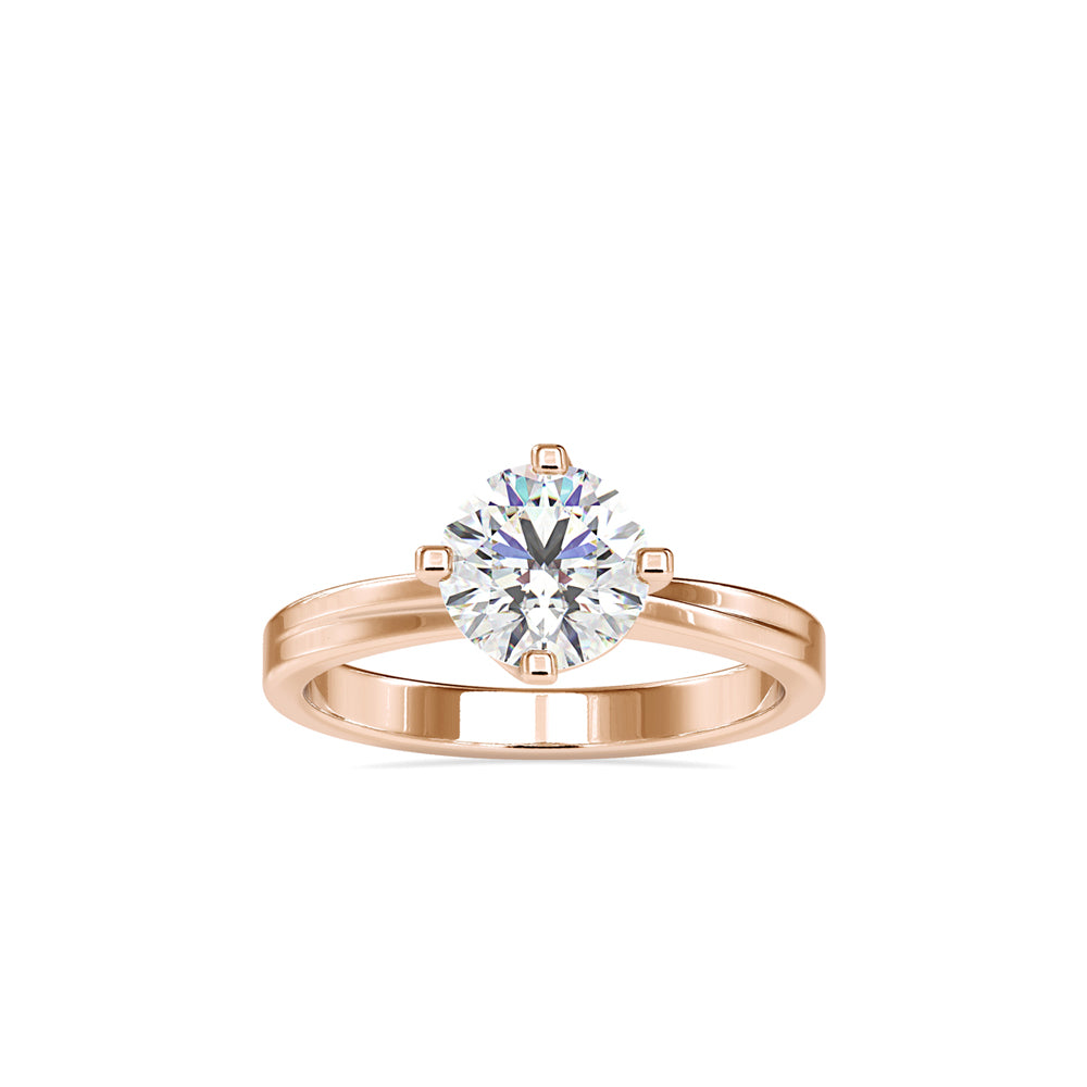 Blaise Star Diamond Ring-Rose Gold