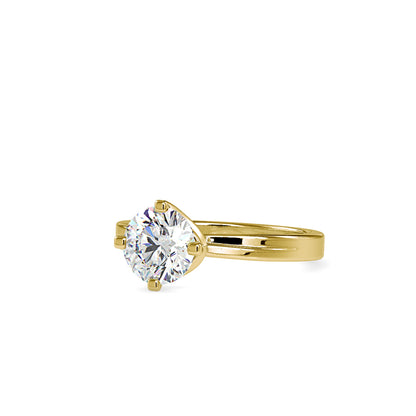 Blaise Star Diamond Ring-Golden