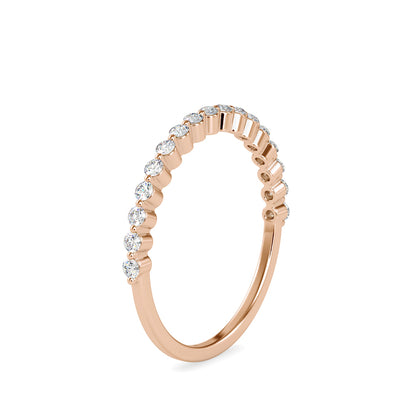 Alianor Diamond Stone Ring-Rose Gold