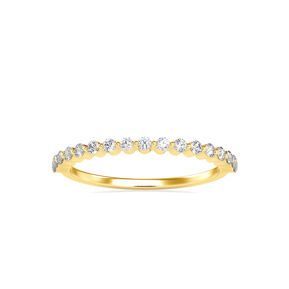 Alianor Diamond Stone Ring-Golden