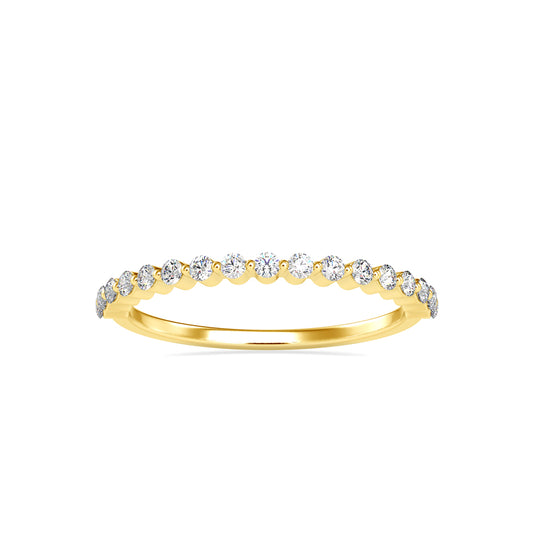 Alianor Diamond Stone Ring-Golden