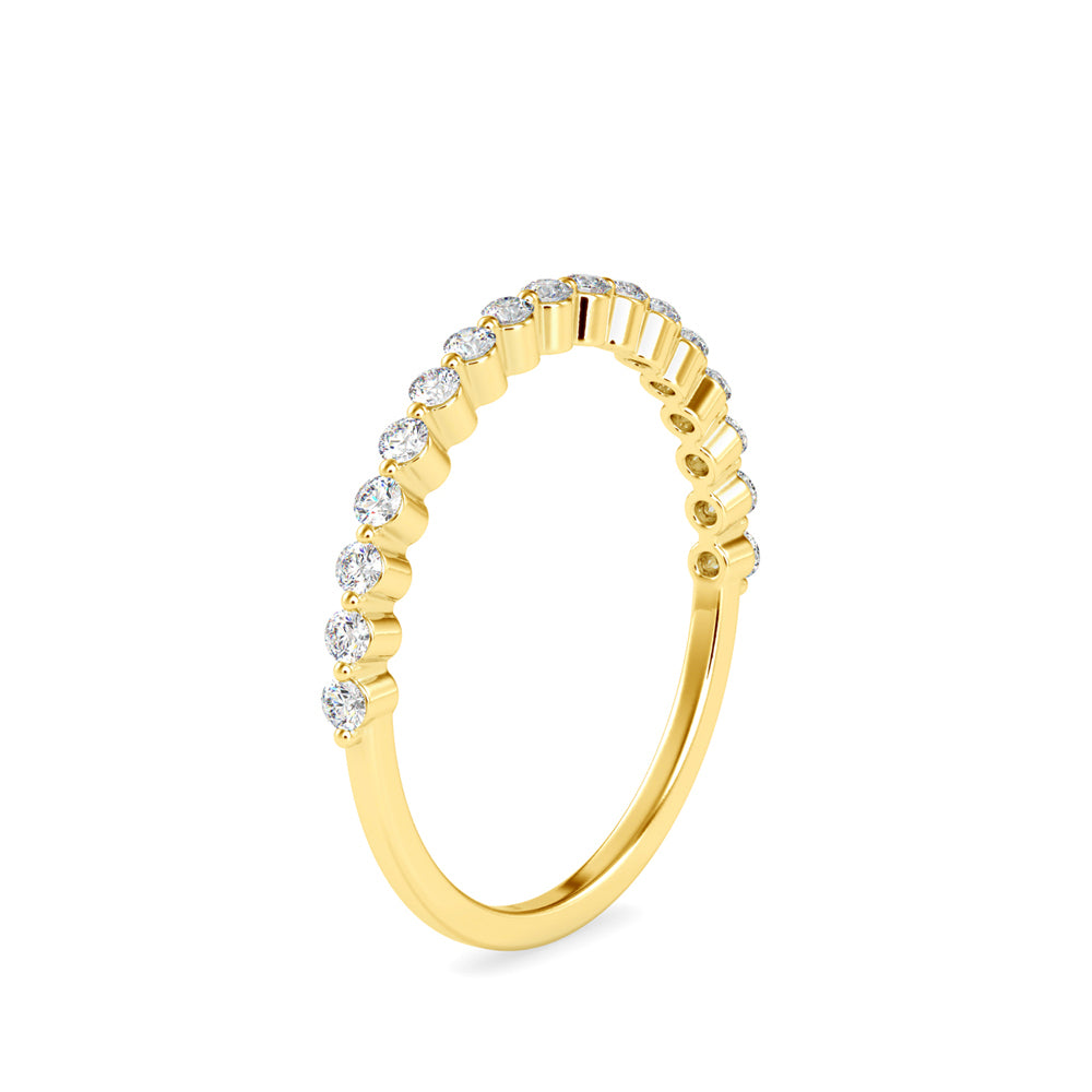 Alianor Diamond Stone Ring-Golden