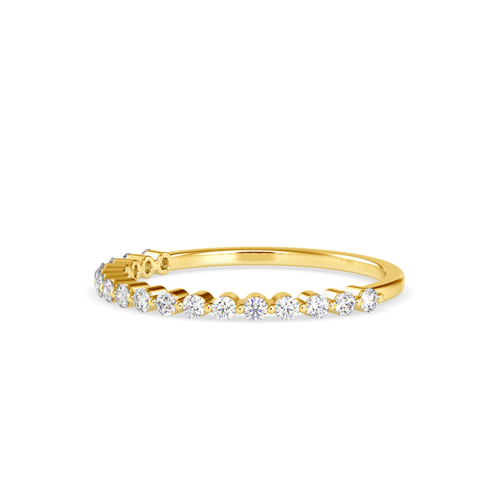 Alianor Diamond Stone Ring-Golden