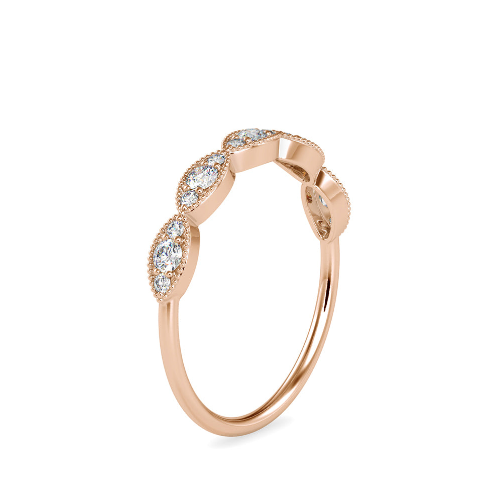 Ammendail Delicate Diamond Ring-Rose Gold