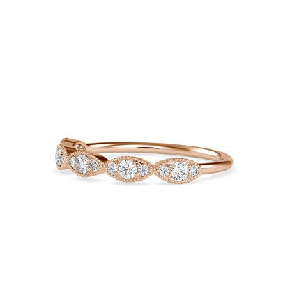 Ammendail Delicate Diamond Ring-Rose Gold