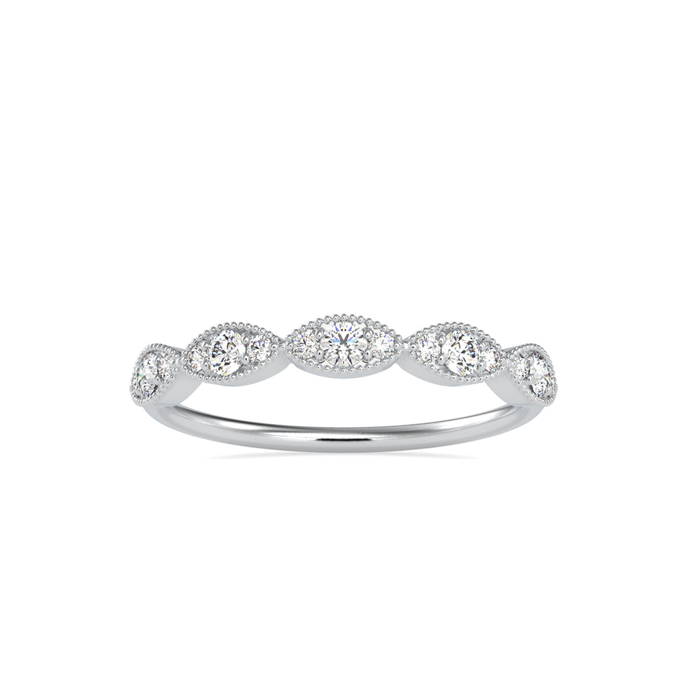 Ammendail Delicate Diamond Ring-Silver