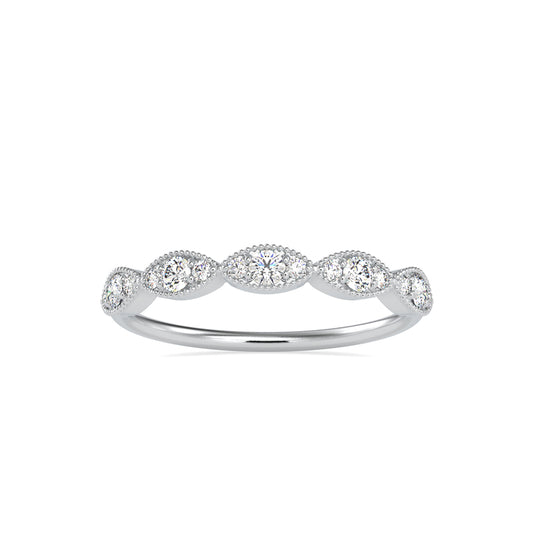 Ammendail Delicate Diamond Ring-Silver