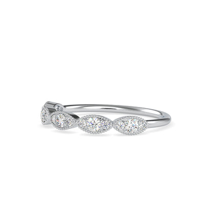 Ammendail Delicate Diamond Ring-Silver