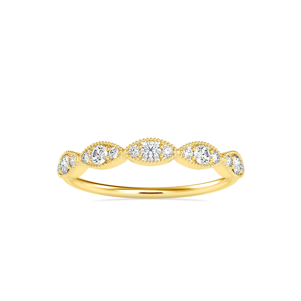 Ammendail Delicate Diamond Ring-Golden
