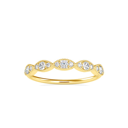 Ammendail Delicate Diamond Ring-Golden