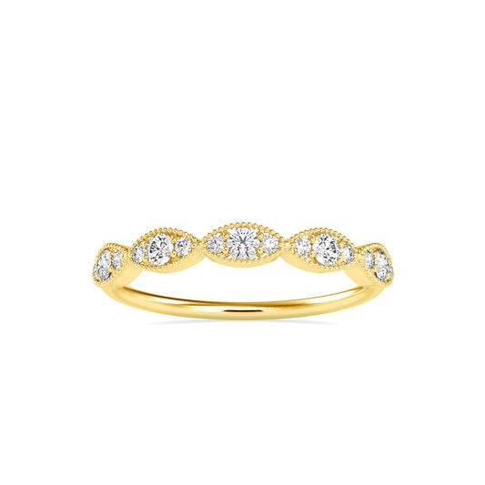 Ammendail Delicate Diamond Ring-Golden