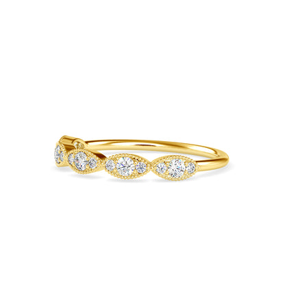 Ammendail Delicate Diamond Ring-Golden