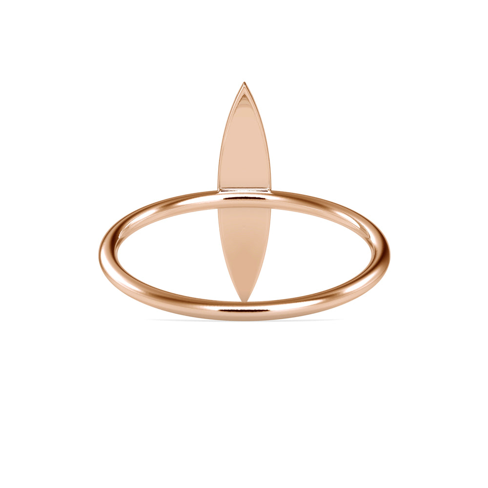 Agatha Round Cut Diamond Ring-Rose Gold