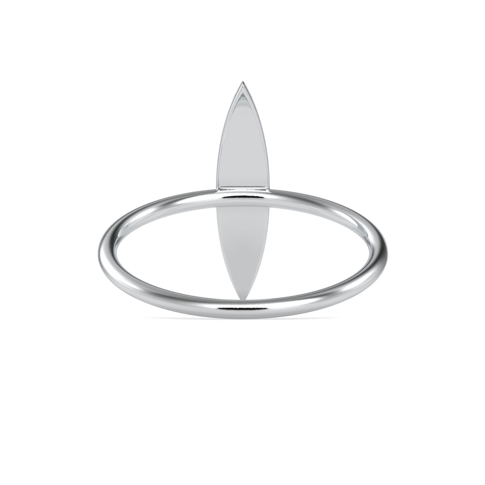 Agatha Round Cut Diamond Ring- silver
