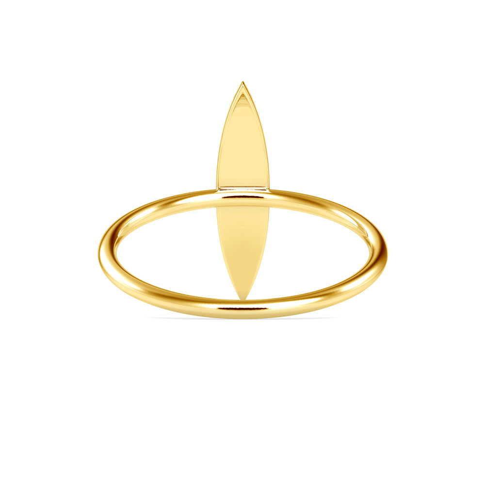 Agatha Round Cut Diamond Ring-Golden