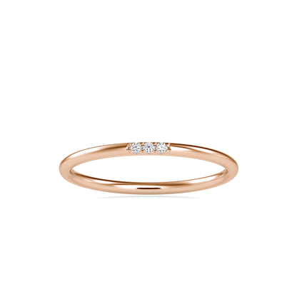 Alina Delicate Diamond Ring-Rose Gold