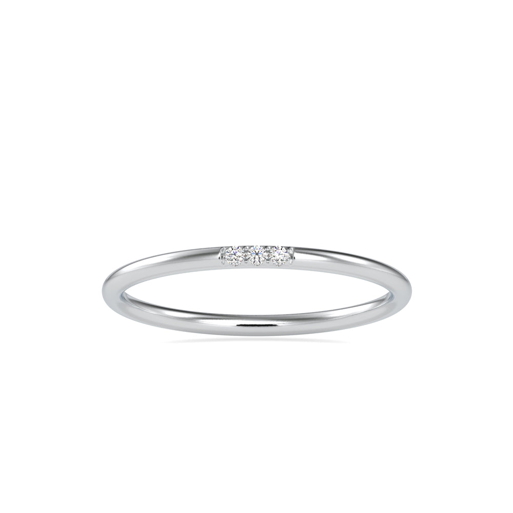 Alina Delicate Diamond Ring-Silver