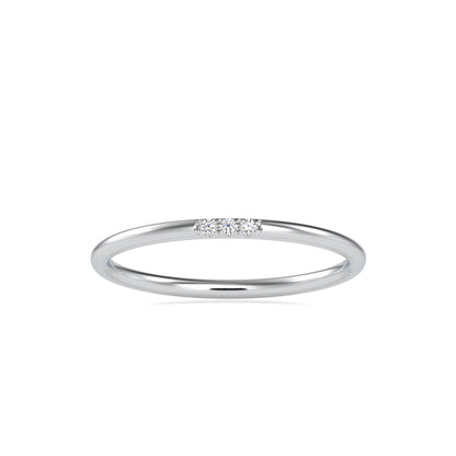 Alina Delicate Diamond Ring-Silver