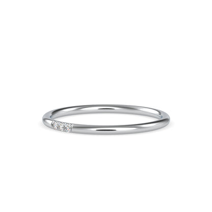 Alina Delicate Diamond Ring-Silver