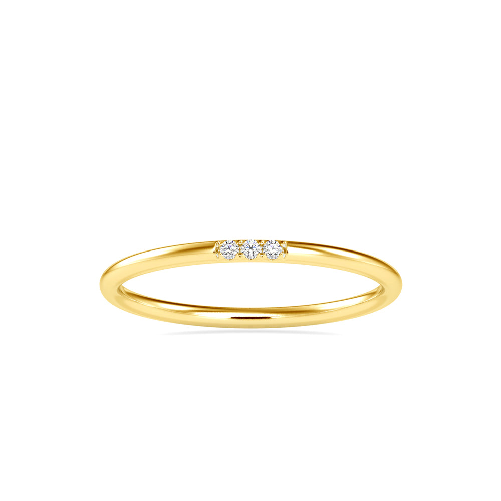 Alina Delicate Diamond Ring- Golden