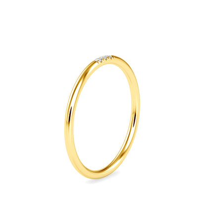 Alina Delicate Diamond Ring- Golden