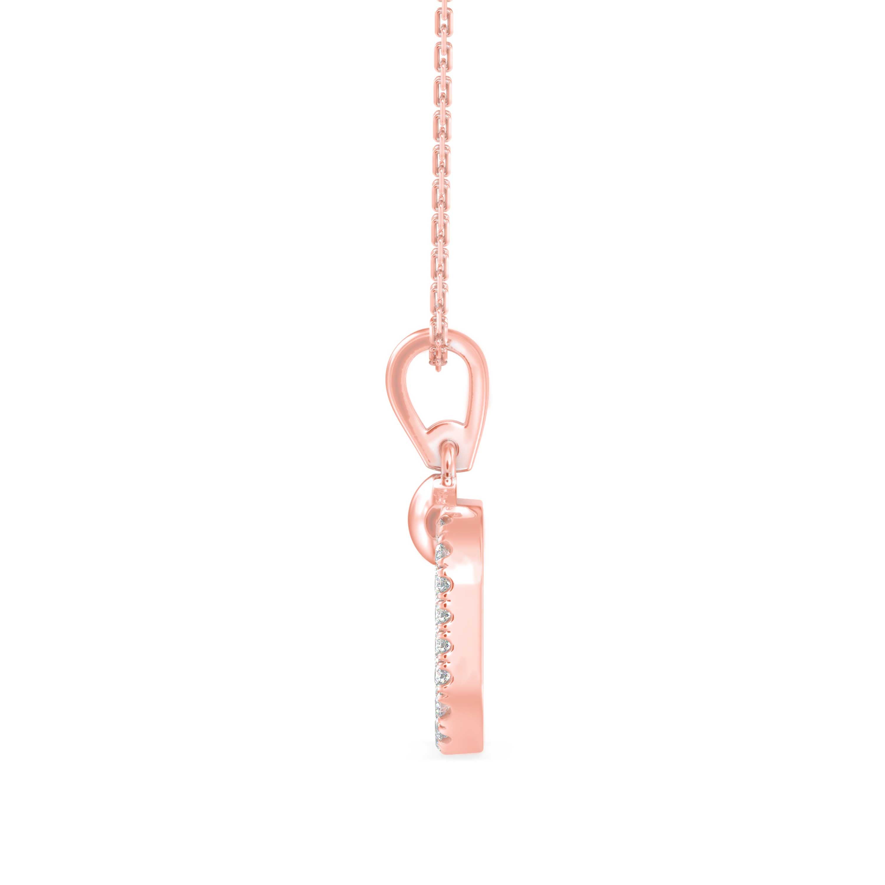 Eager Diamond Pendant- Rose gold