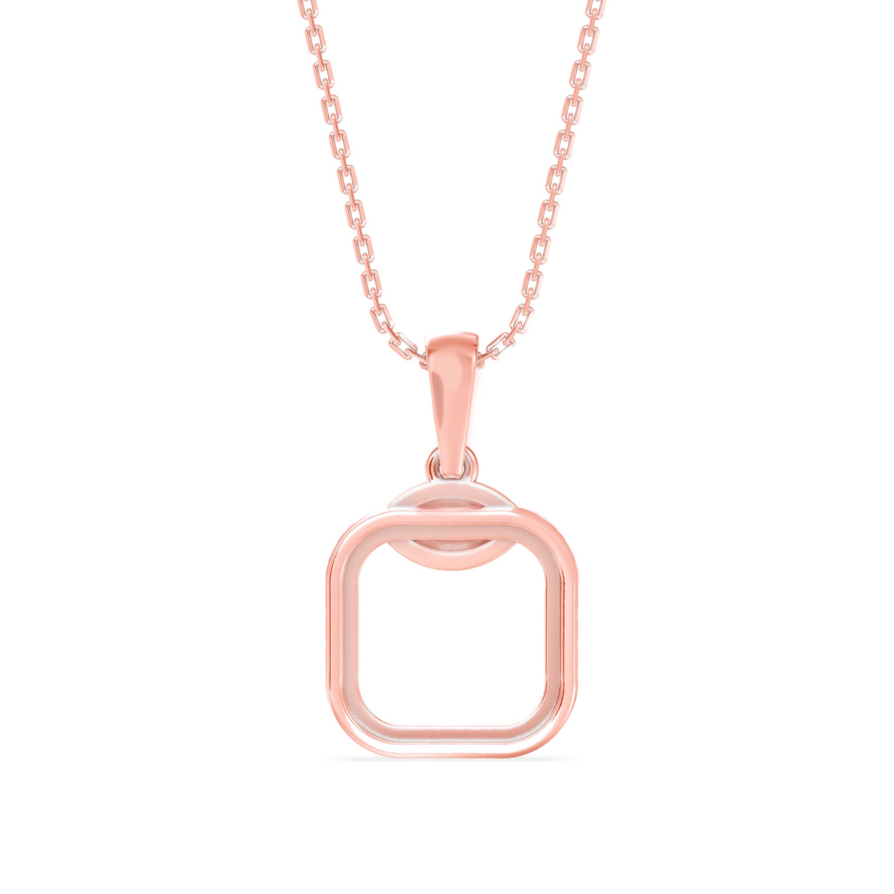 Eager Diamond Pendant- Rose gold