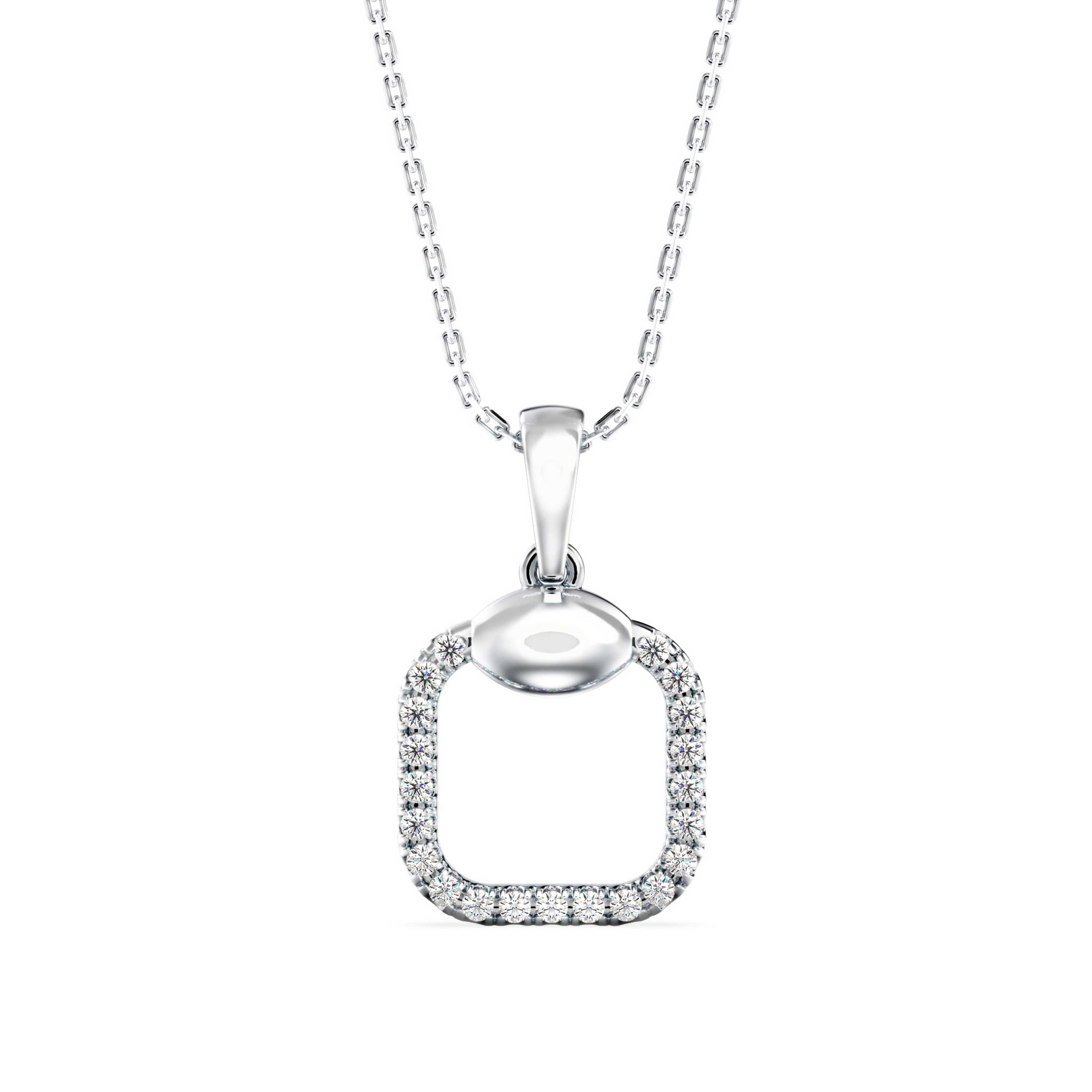 Eager Diamond Pendant-silver