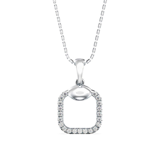 Eager Diamond Pendant-silver