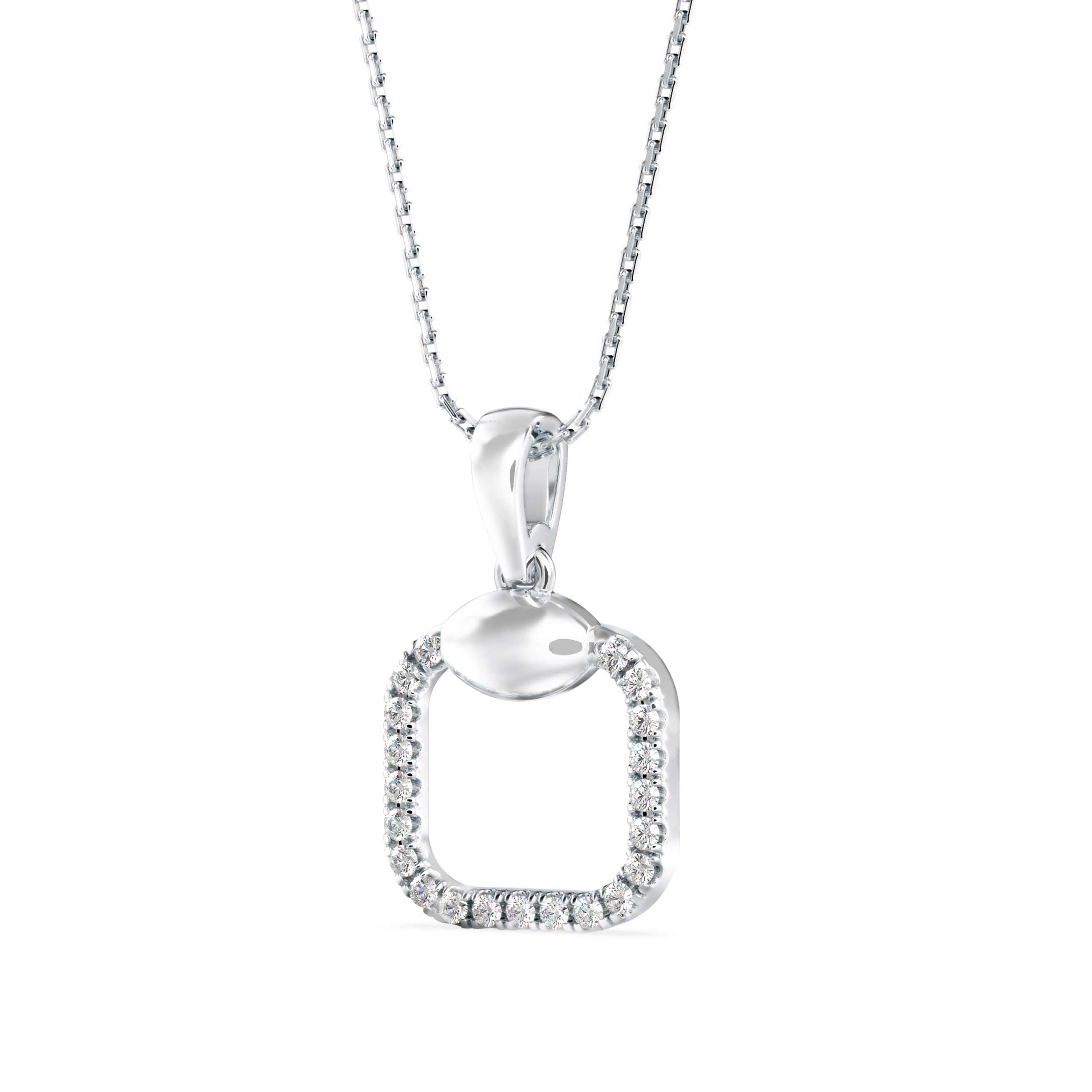 Eager Diamond Pendant-silver