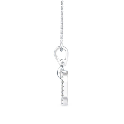 Eager Diamond Pendant-silver