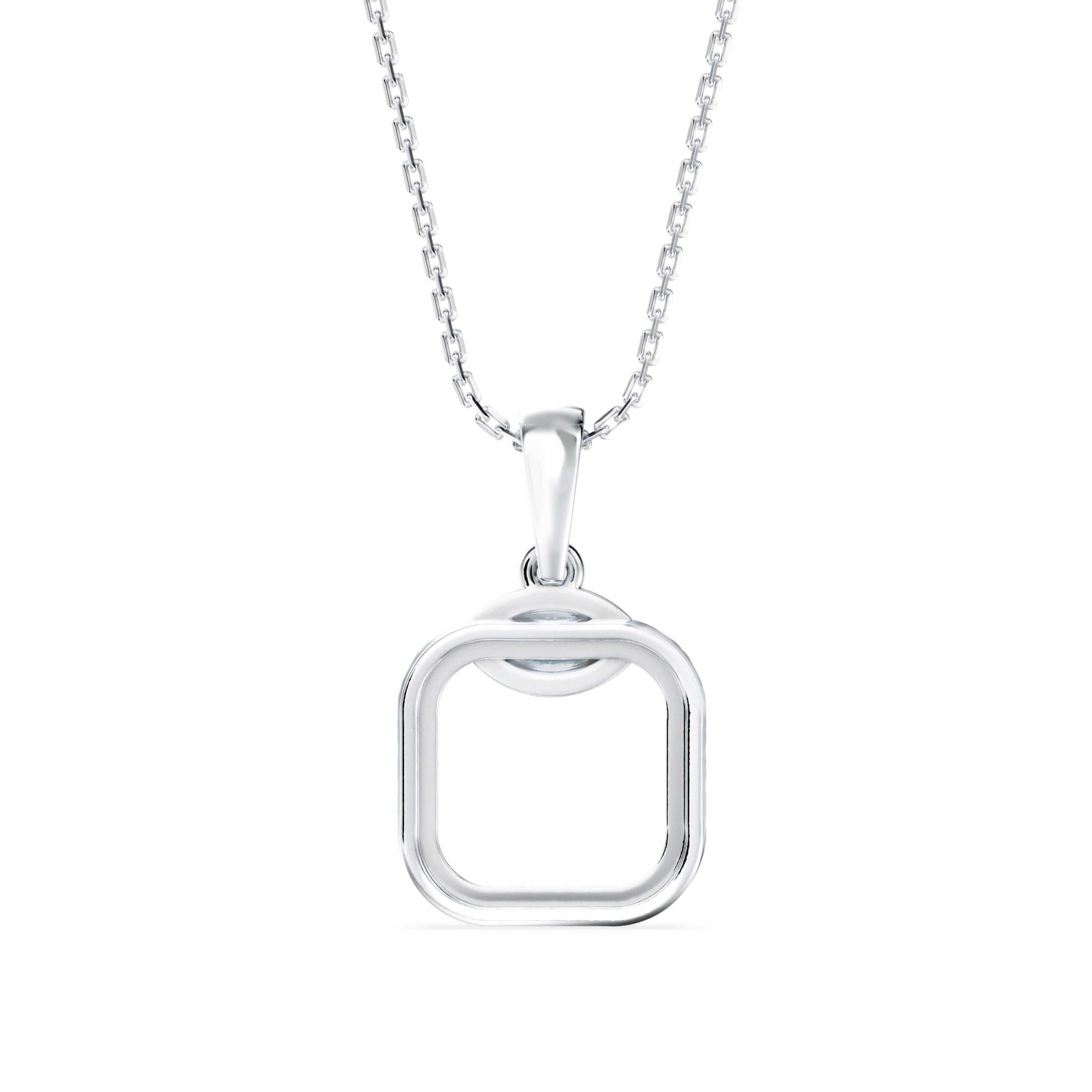 Eager Diamond Pendant-silver