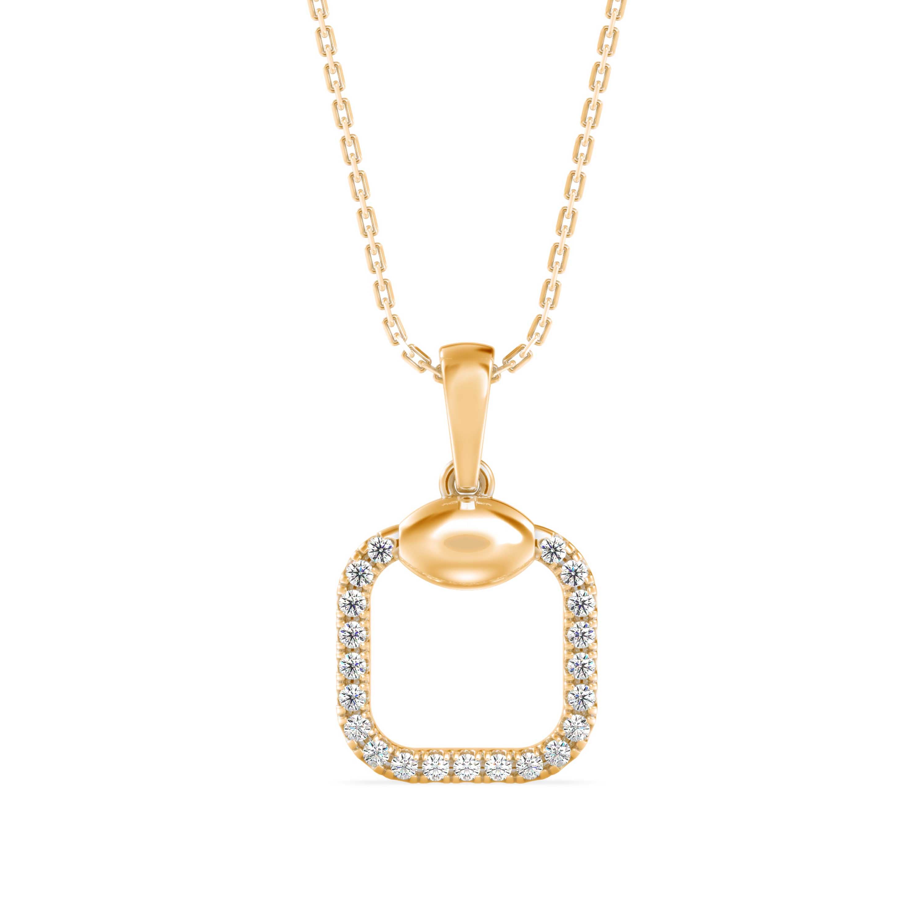 Eager Diamond Pendant-Golden