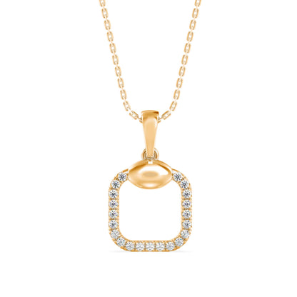 Eager Diamond Pendant-Golden