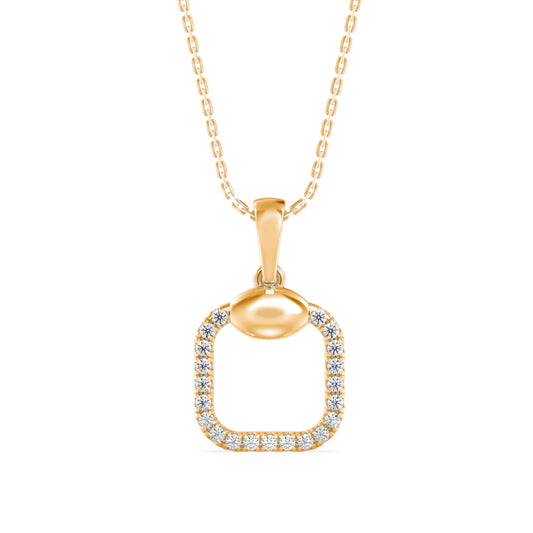 Eager Diamond Pendant-Golden