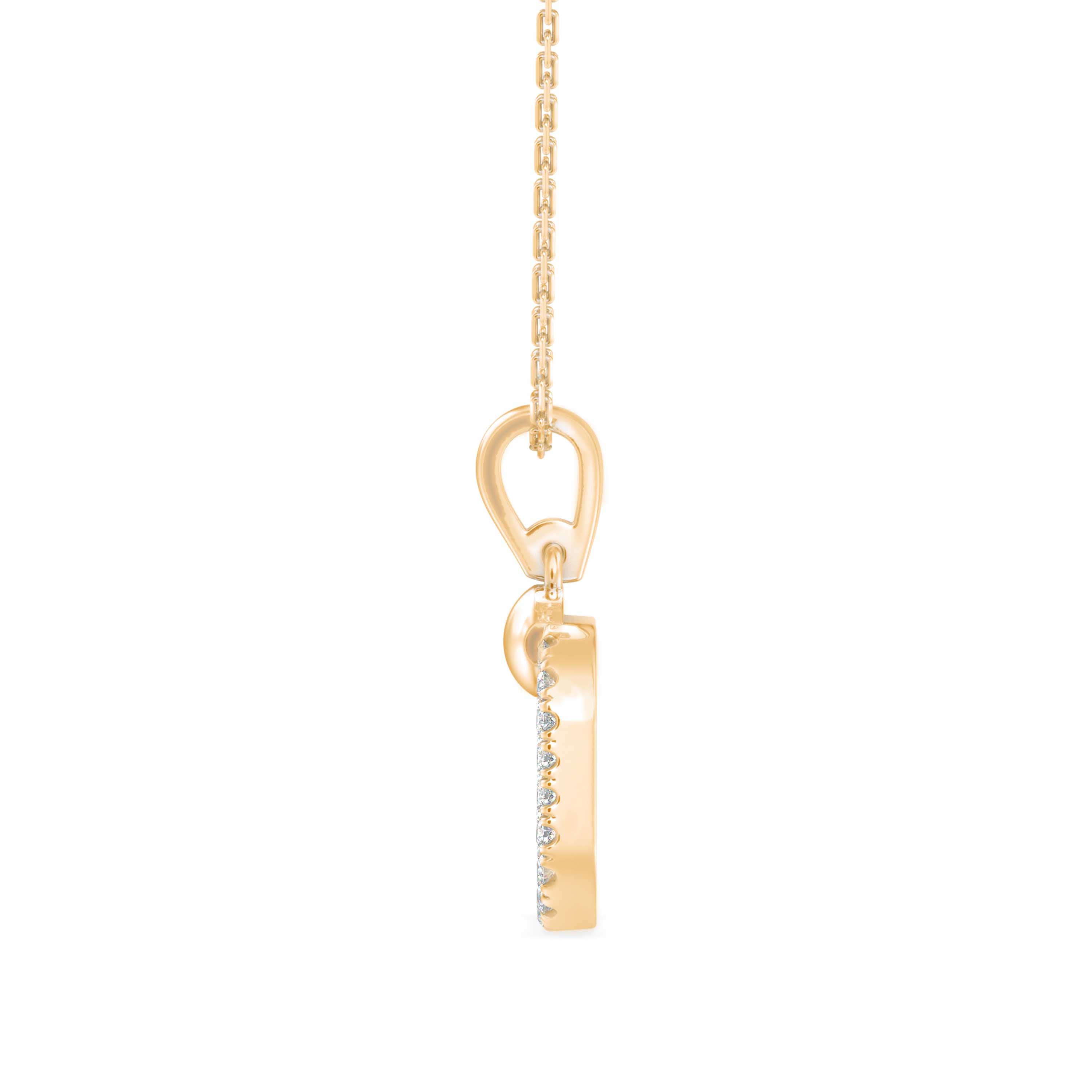 Eager Diamond Pendant-Golden