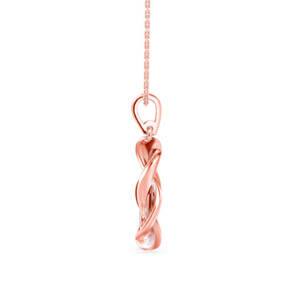 Viola Charm Diamond pendant-Rose Gold