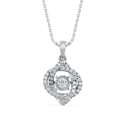 Juliet Diamond Pendant-Sterling Silver