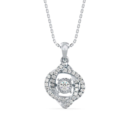 Juliet Diamond Pendant-Sterling Silver