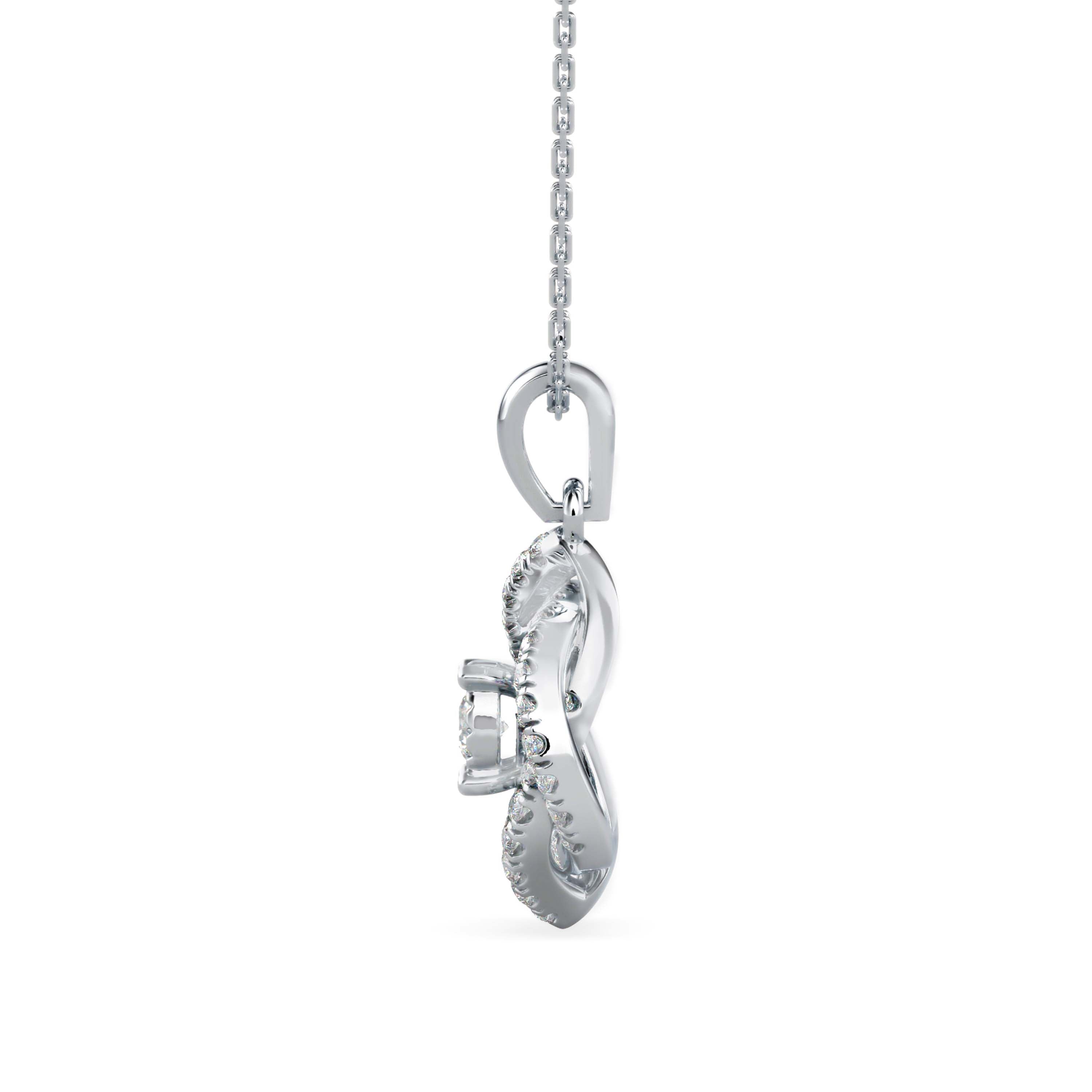 Juliet Diamond Pendant-Sterling Silver