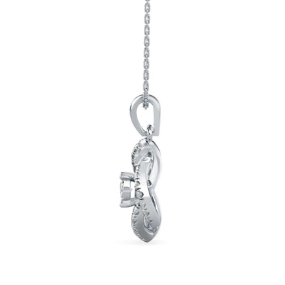 Juliet Diamond Pendant-Sterling Silver